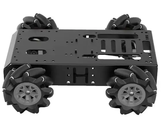 Hiwonder Large Metal 4WD Vehicle Chassis for Arduino/Raspberry Pi/ROS Robot with 8V Encoder Geared Motor