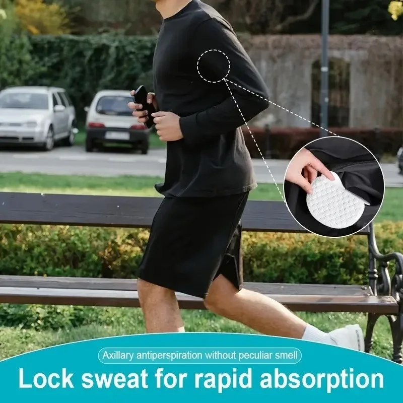 30/50/100/200Pc Disposable Underarm Sweat Pads Summer Unisex Sweat-Absorbing Deodorant Patch Armpit Shield Pad for Sweat Control