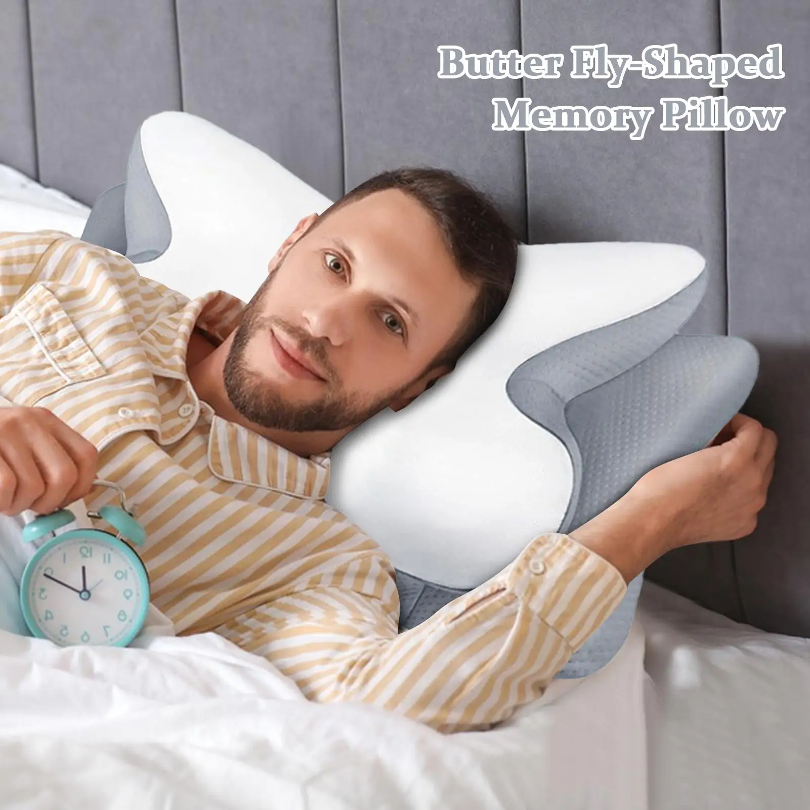 Memory Foam Pillow Back And Side Sleepers Memory Foam Pillow Slow Rebound Soft Cushion Neck Support Headrest For Travel Hotel