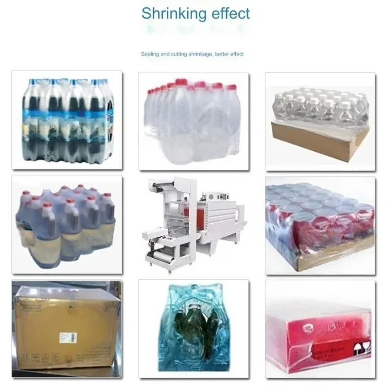 Customized Semi‑Automatic PE Film Shrink Wrapping Heat Tunnel Machine Beverage Bottles Cans Sleeve Sealer Packaging Equipment