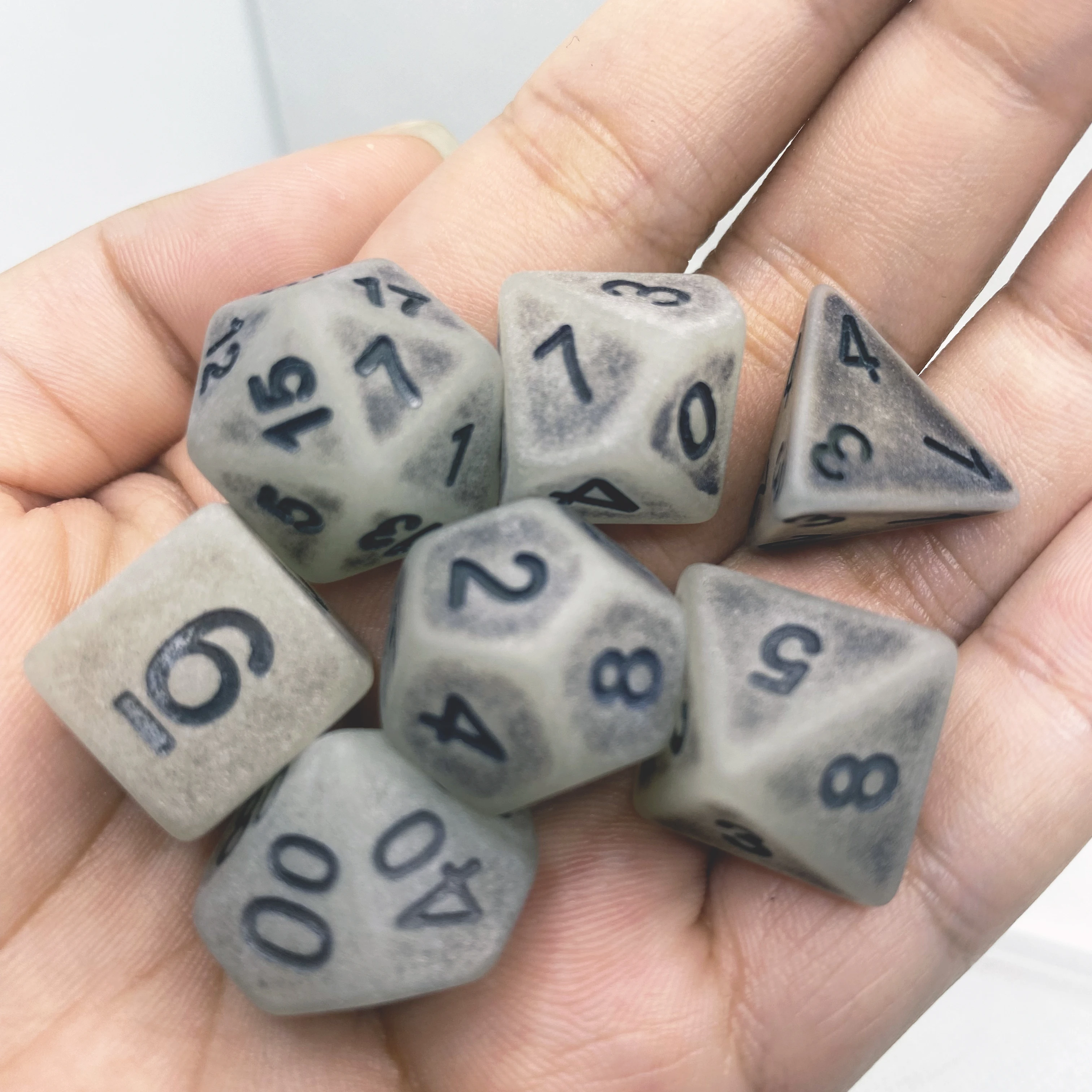 نرد مضيء للعب ، نرد عتيق ، ضوء ليلي ، نرد قديم ، يتوهج في الظلام ، نرد مخصص من المصنع #5