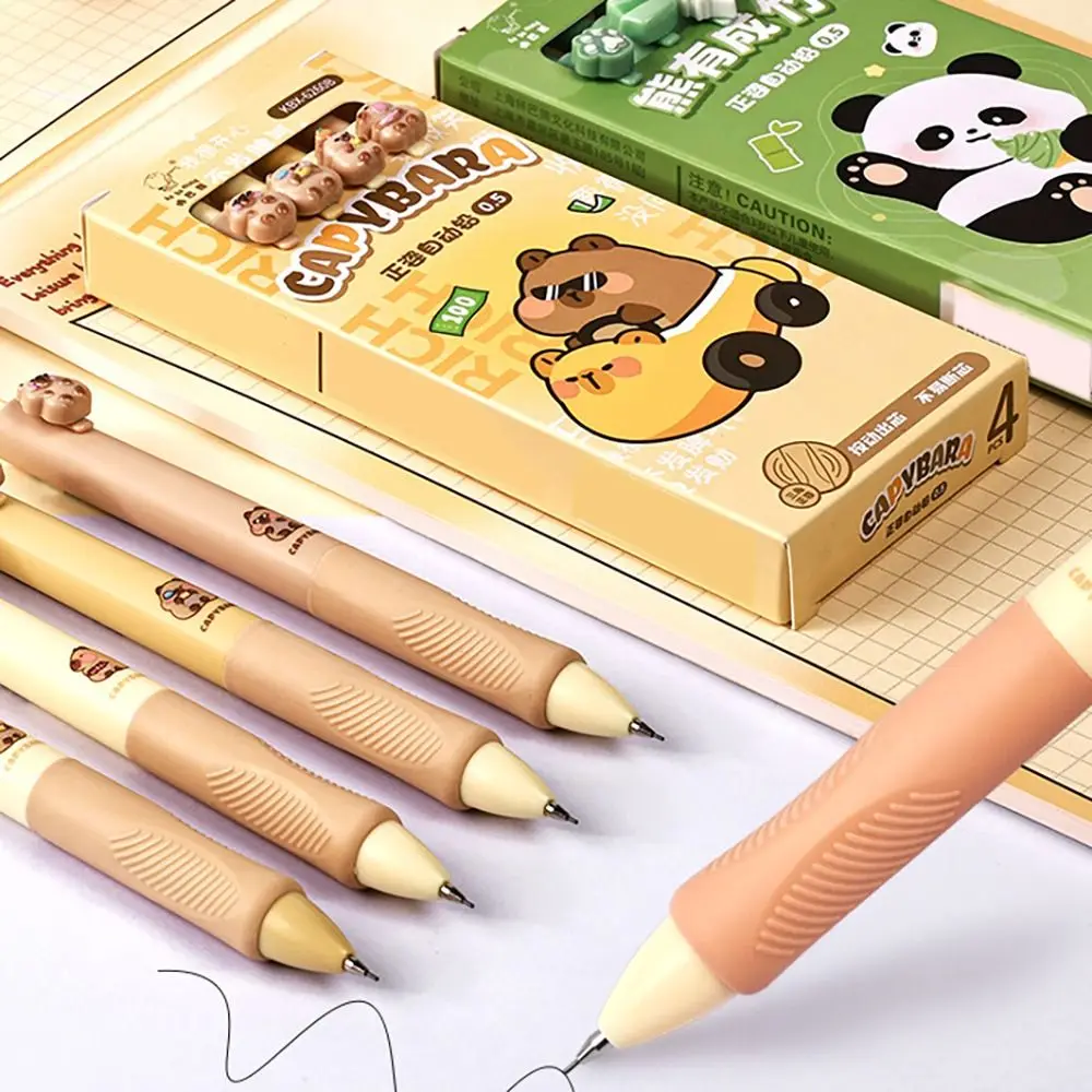4Pcs 0.5/0.9MM Mechanical Pencil Pen Holding Posture Correction Automatic Pencil Sketch Comics Design Drawing Writing Tool
