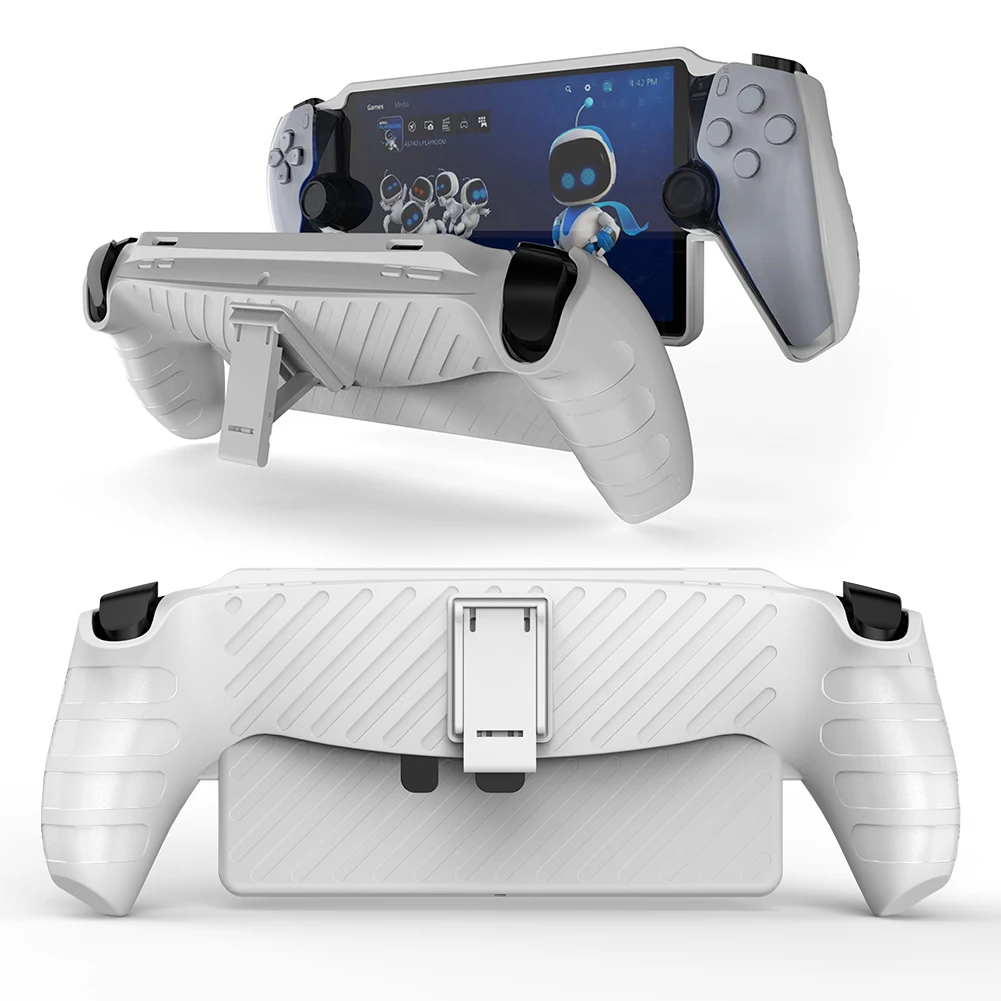 Funda protectora para mando de consola de juegos de Playstation Portal, funda con soporte, funda de TPU, carcasa de agarre para máquina de juego