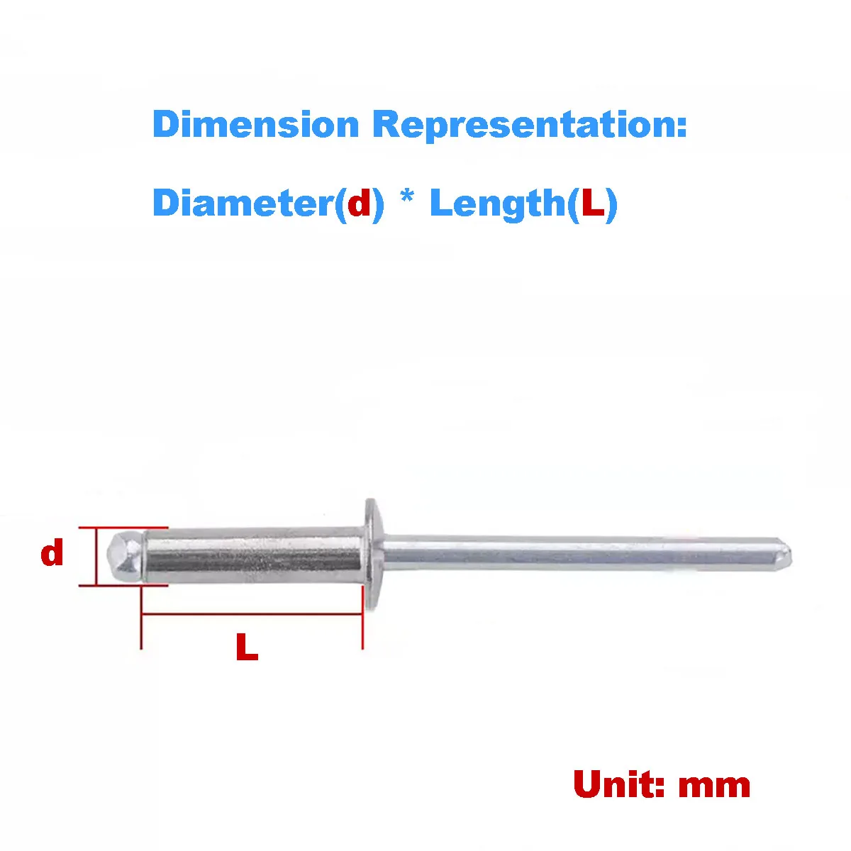 

Aluminum Round Head Blind Rivets/Pull Rivets M2M2.4M3.2-M6