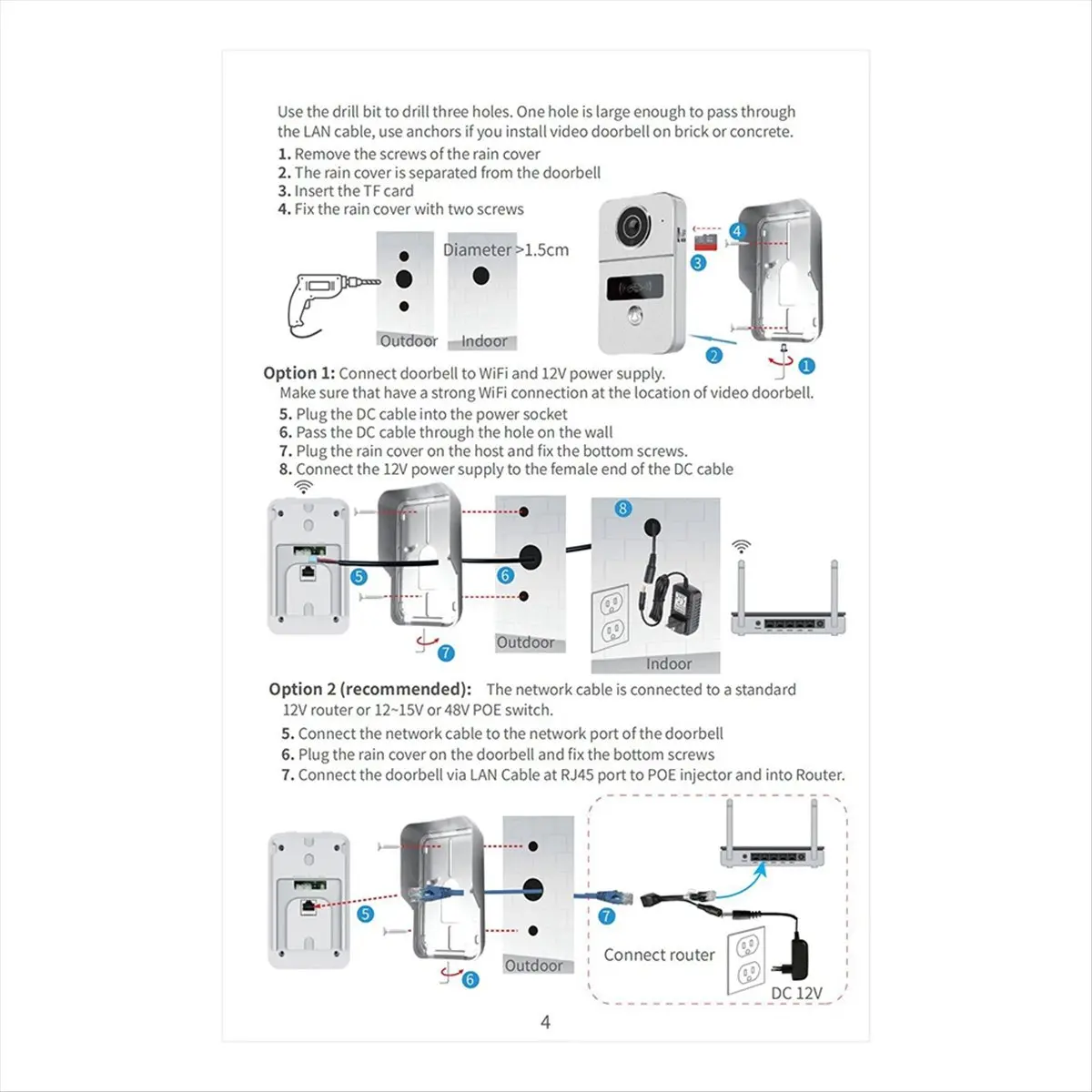 

2MP Tuya дверной звонок Wi-Fi видеодомофон 1080P камера датчик движения сигнализация безопасности умный дом/офис удаленная разблокировка