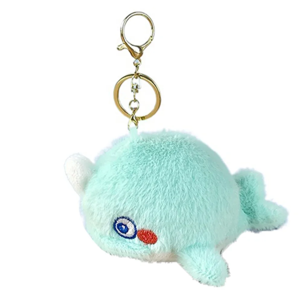 

Turtle Ocean Animal Plush Keychain Starfish PP Cotton Plush Whale Keychain Cartoon Octopus Animal Whale Small Pendant