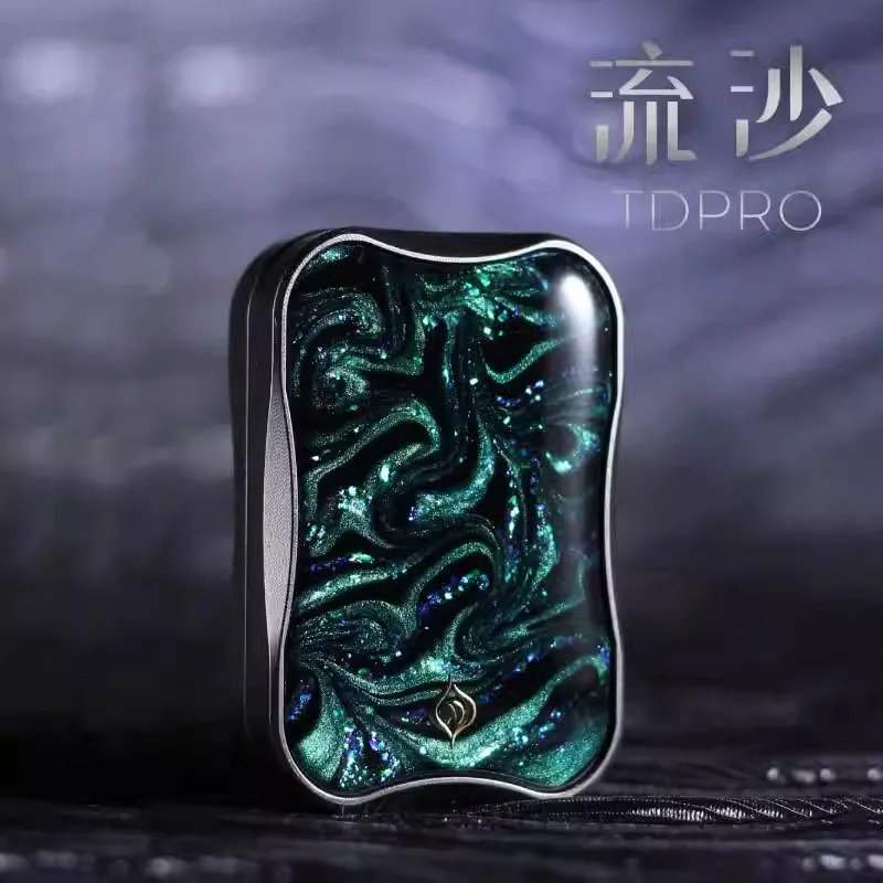 Paon Aura sable flottant Fidget curseur métal soulagement du Stress jouets soulager l'anxiété EDC Fidget Spinner poussant curseur jouets de bureau