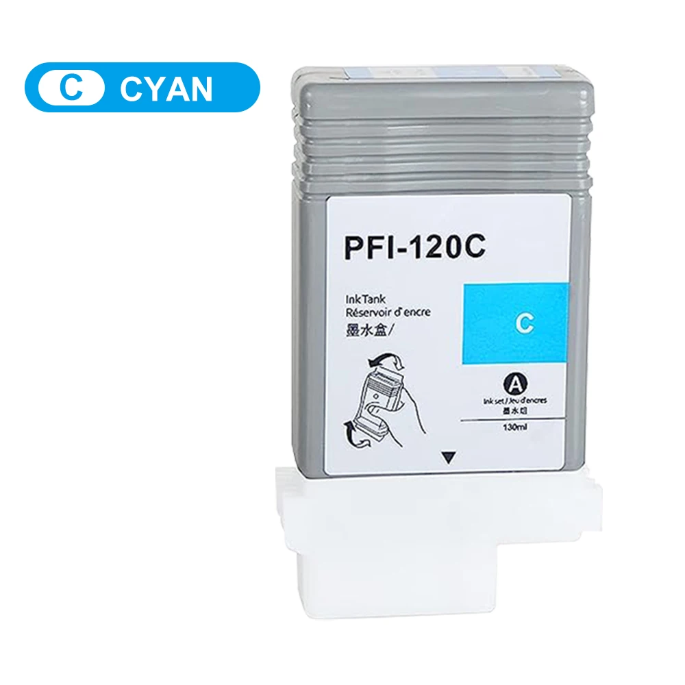 PFI-120 für canon pfi120 tinten patrone kompatibel für canon TM-200 tm200 TM-205 TM-300 TM-305 tm300 130ml pigment tinte 6 teile/satz