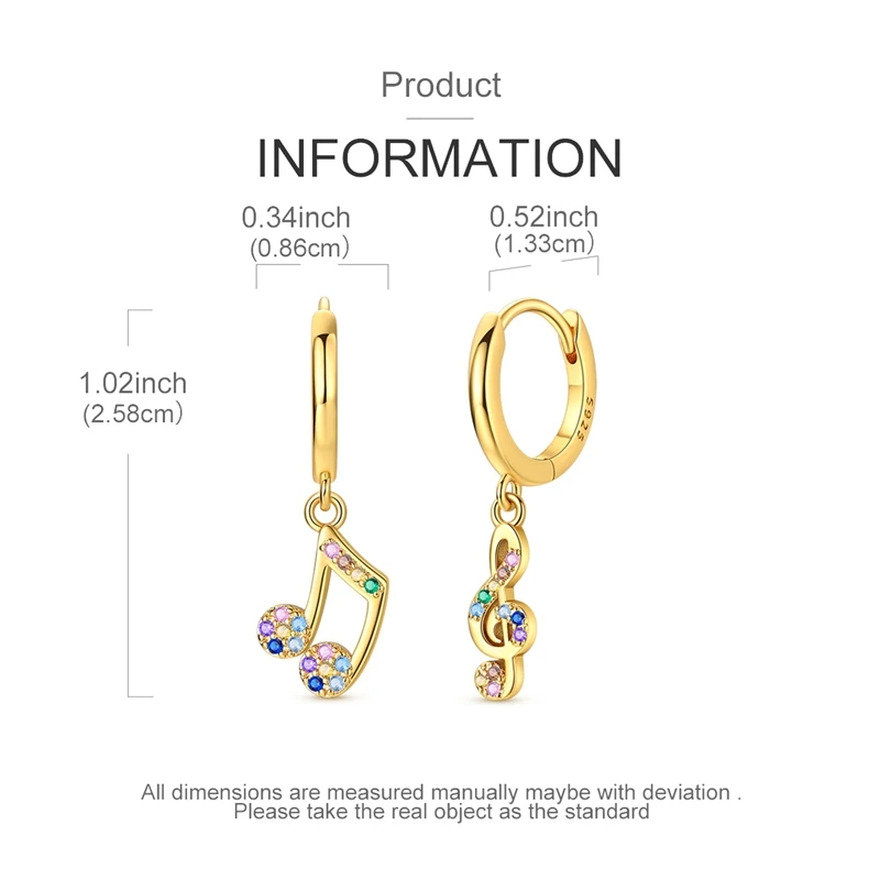 925 Sterling Silber Creolen mit baumelnden Kirsch- und Leoparden-Zirkonia-Anhängern – Schmuckgeschenk für Frauen und Teenager-Mädchen – Detail 15
