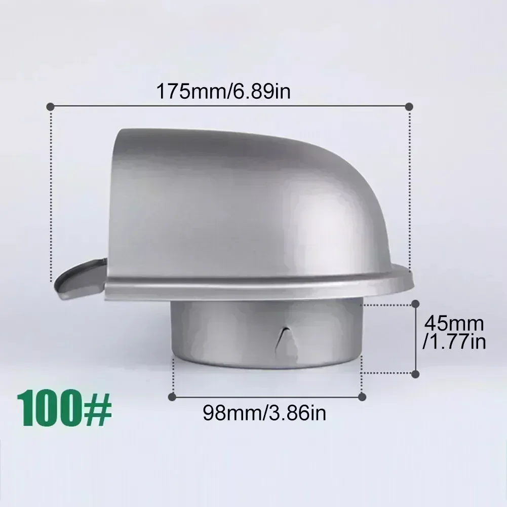 

1 шт., крышка выхлопной системы из нержавеющей стали, воздуховодная вентиляционная решетка, крышка, выпускная крышка для обустройства дома, аксессуар для инструмента