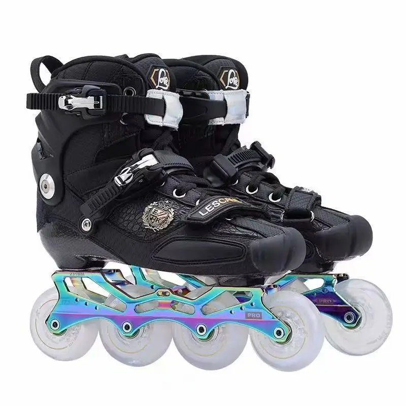 2026  Carbon Fiber Adult Roller Skates Professional style High-Performance Single Row Polyurethane Wheels Heavy-Duty Protection