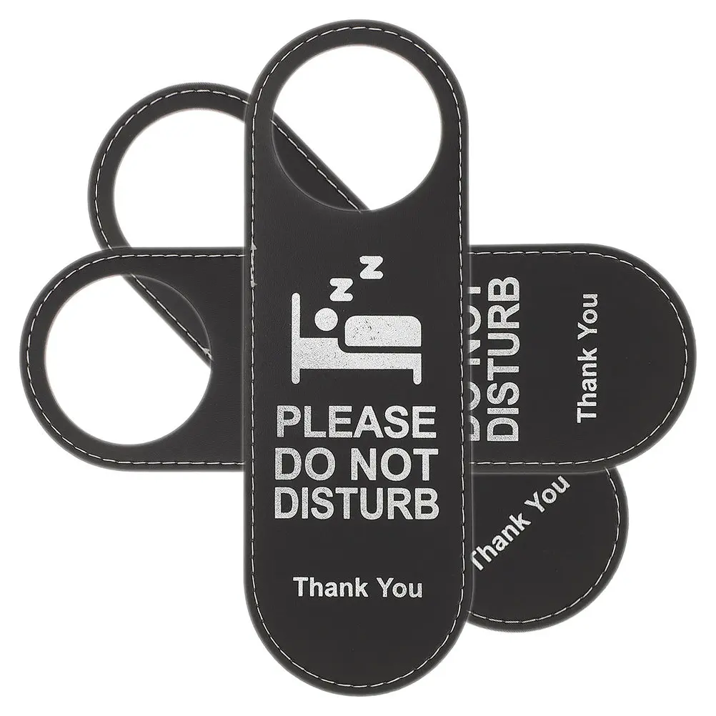 3Pcs Door Sign Reversible Double Sided Hanging Door Hanger for Hotel Staff Cleaning Sleep Privacy Notification