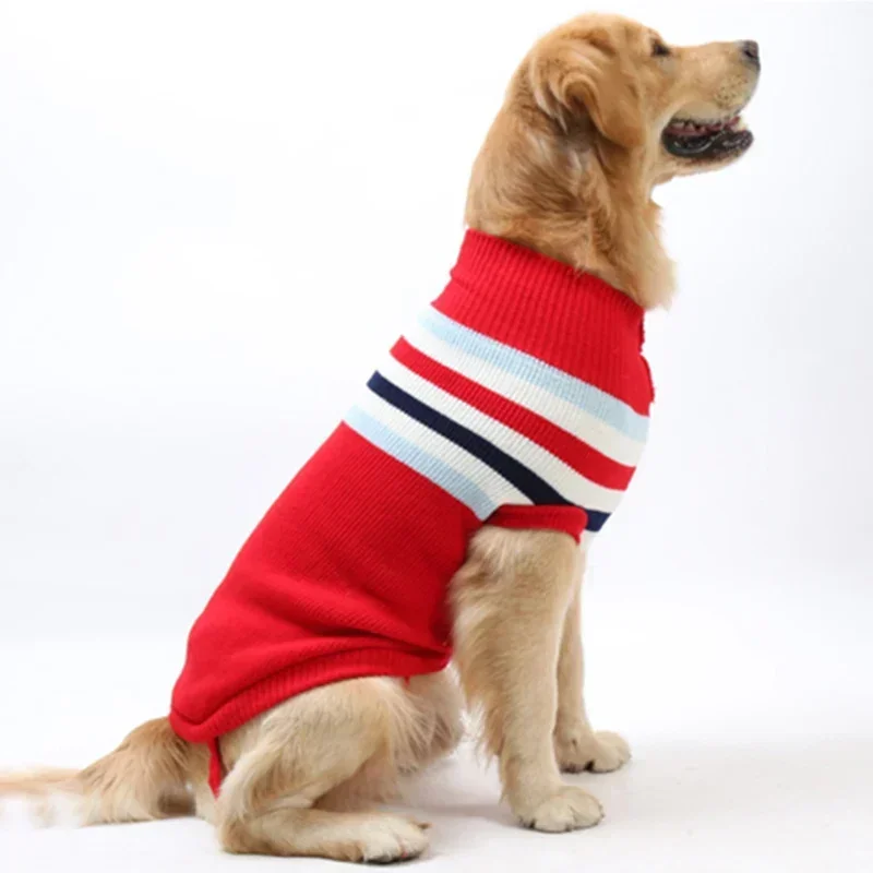 Big Dog Sweater Winter Warm Christmas Clothes for Small Medium Large Dogs Warm Pullover Sweatshirt for Big Dog Pet Clothes