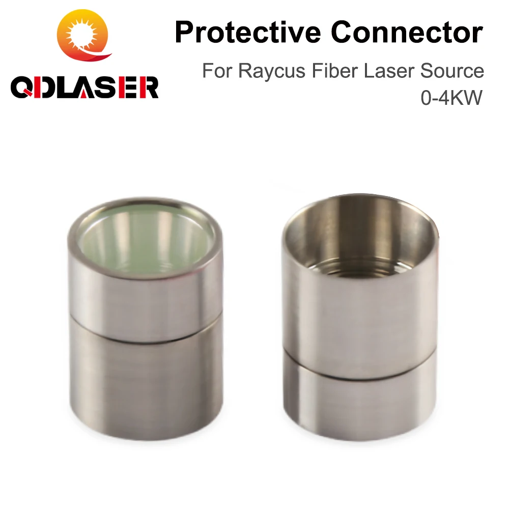 QDLASER Raycus Protective Connector 0-4KW Output Connector Protective Lens Group QBH  for Fiber Laser Source Fiber Laser Cutting