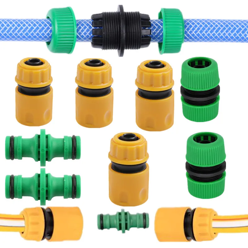 Garden Hose Connector 1/2Inch Pipe Coupler Stop Water Connector 12mm Repair Joint Irrigation System