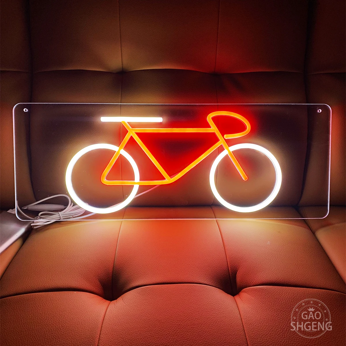 Bicycle neon signs apply to shops, bike shops, bike shop accessories to create an atmosphere to make your shop more attractive