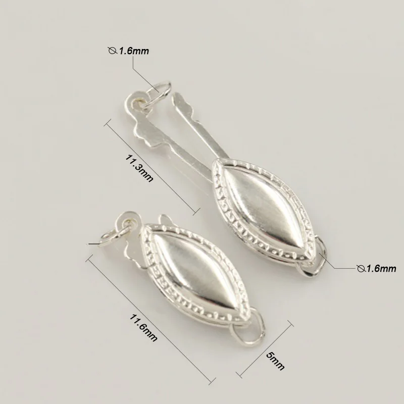 14K Gold Filled Oval Clasp Hollow Design Bracelet & Necklace Jewelry Making Supplies Clasp view 3