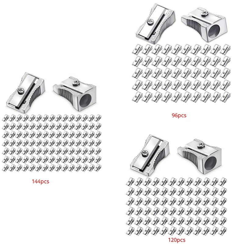 Metal Mini Pencil Sharpeners Handheld Metal Pencil Sharpeners Single Hole Aluminum Alloy Manual Pencil Sharpener