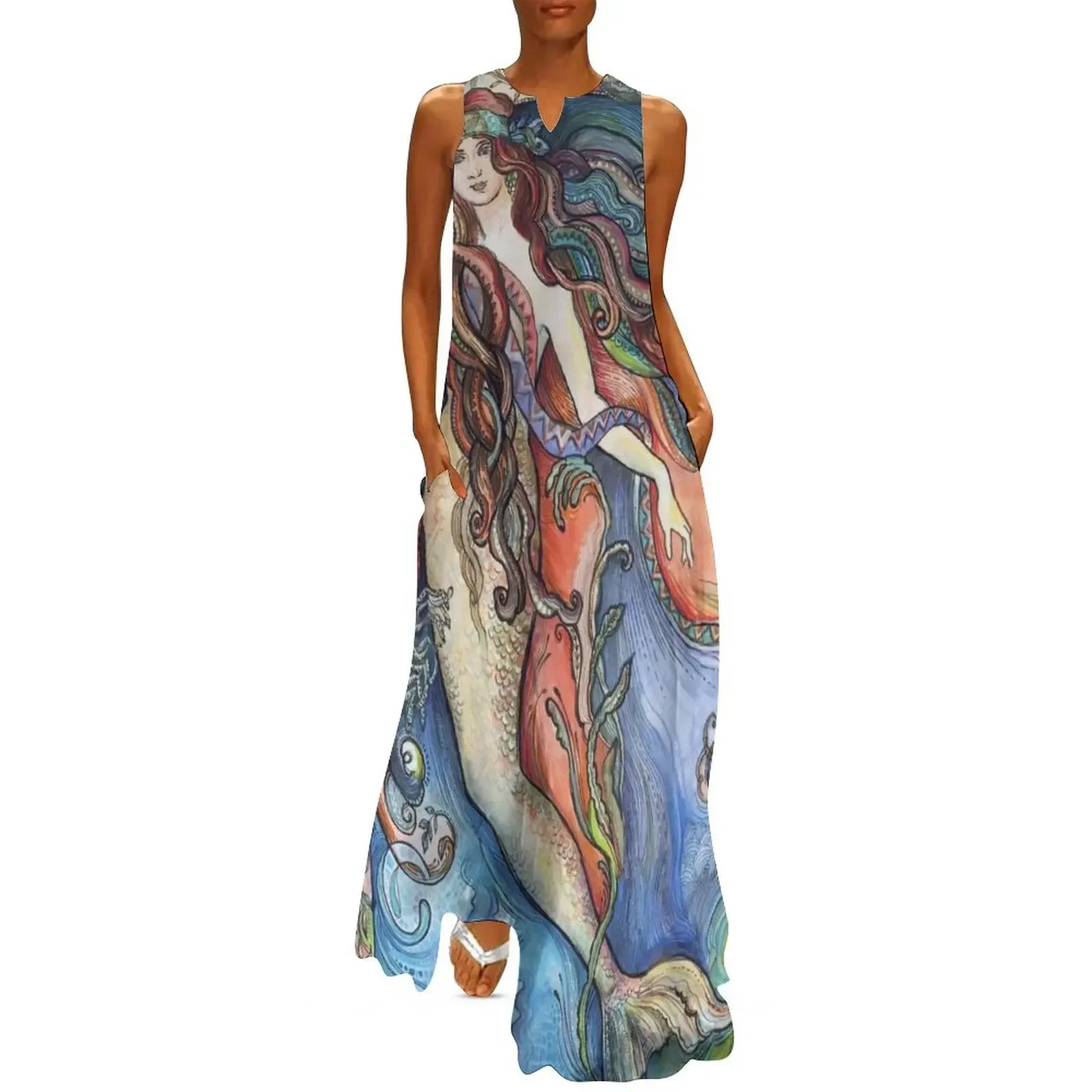 

The Mermaid_La Sirène. Long Dress Women long dress birthday dress for women