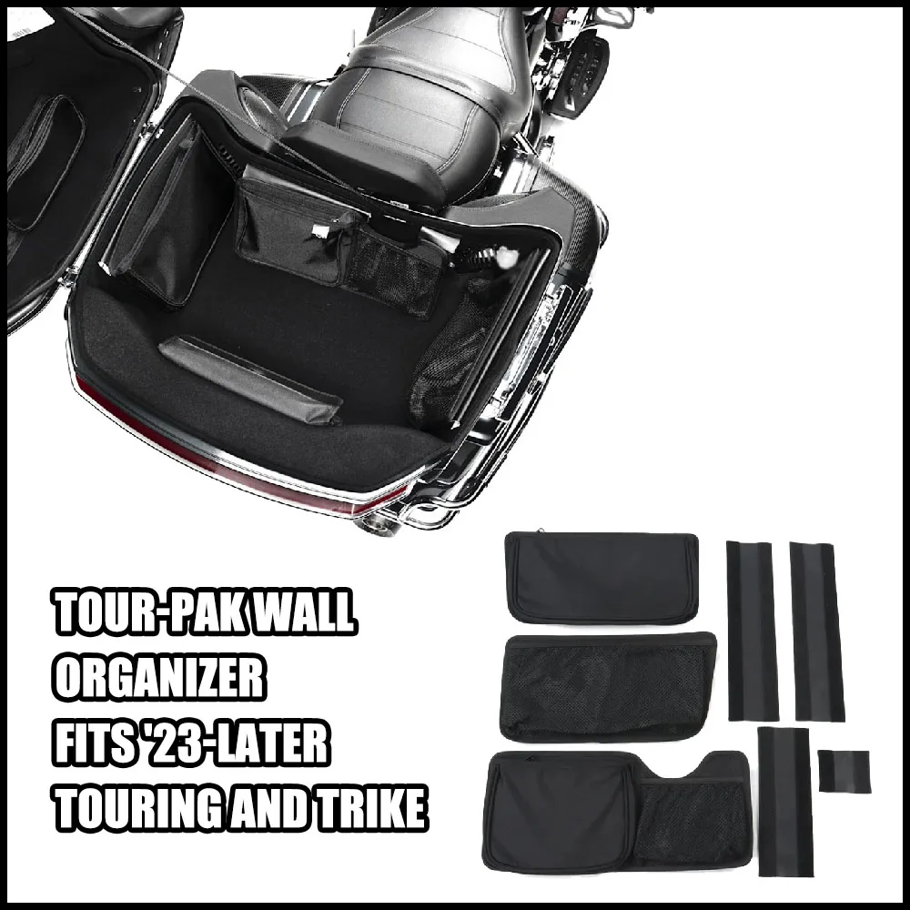 For Harley Touring Electra Glide Road Glide CVO Road Glide ST Motorcycle Tour Pack Organizer Trunk Saddlebag Liner Storage Bag