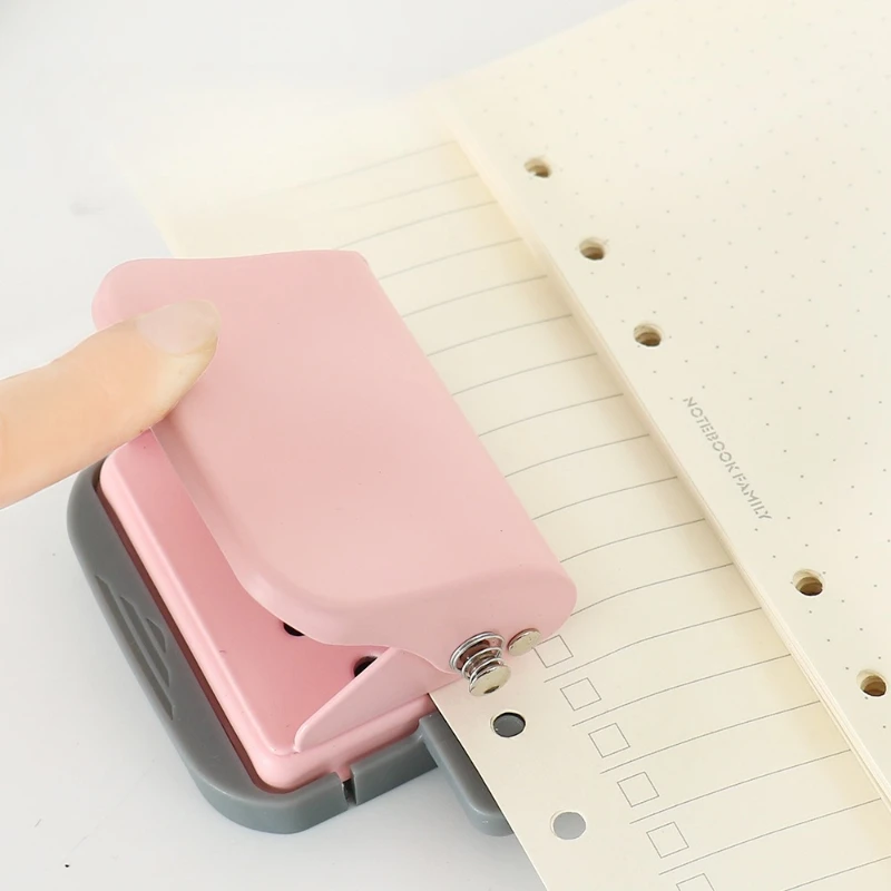 

Дырокол для бумаги с 6 отверстиями для спирального переплета, портативный многоразмерный дырокол A4/буквенный журнал, студенческий журнал, инструмент для рукоделия, офисные принадлежности
