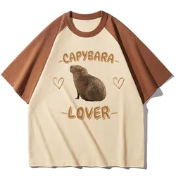 Capibara top women harajuku t shirt girl Japanese clothing