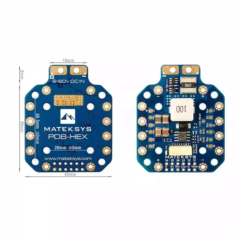 

For Matek PDB-HEX 12S 5A 5V/9V/12V BEC Switchboard for Remote Control Multi-rotor X-class Aircraft Drone LiPo Flight Controller