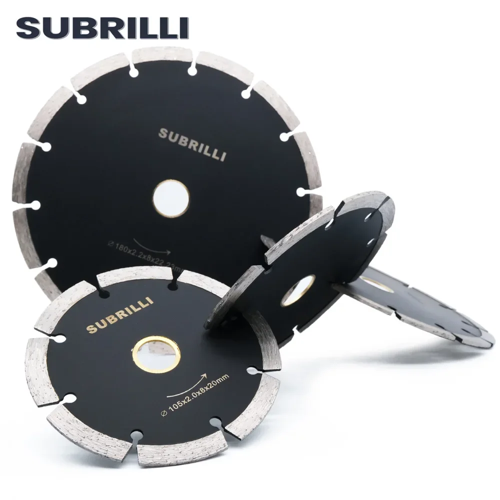 SUBRILLI 4/5/6/7 Inch Diamond Saw Blade Segments Dry Wet Cutting Disc for Marble Concrete Porcelain tile Circular Diamond Disk