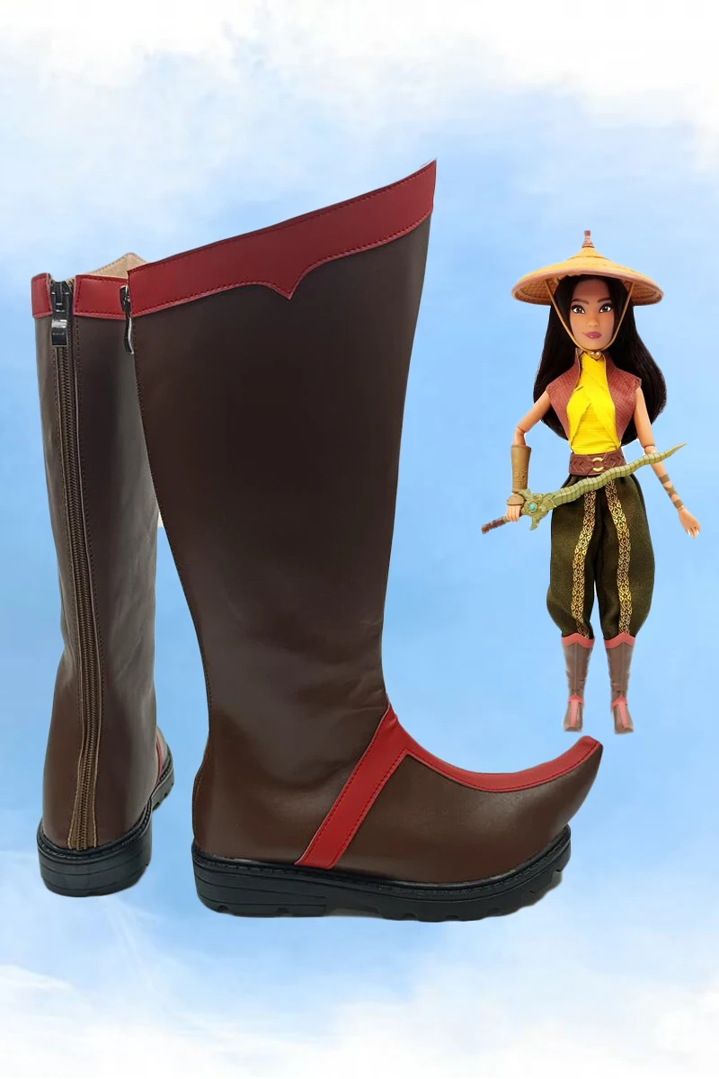 เรยาและมังกรตัวสุดท้ายเรยาคอสเพลย์รองเท้าบู๊ทส์ฮาโลวีนงานเต้นรำสวมหน้ากากคาร์นิวัลการแสดงปาร์ตี้เครื่องแต่งกายอุปกรณ์ประกอบฉาก