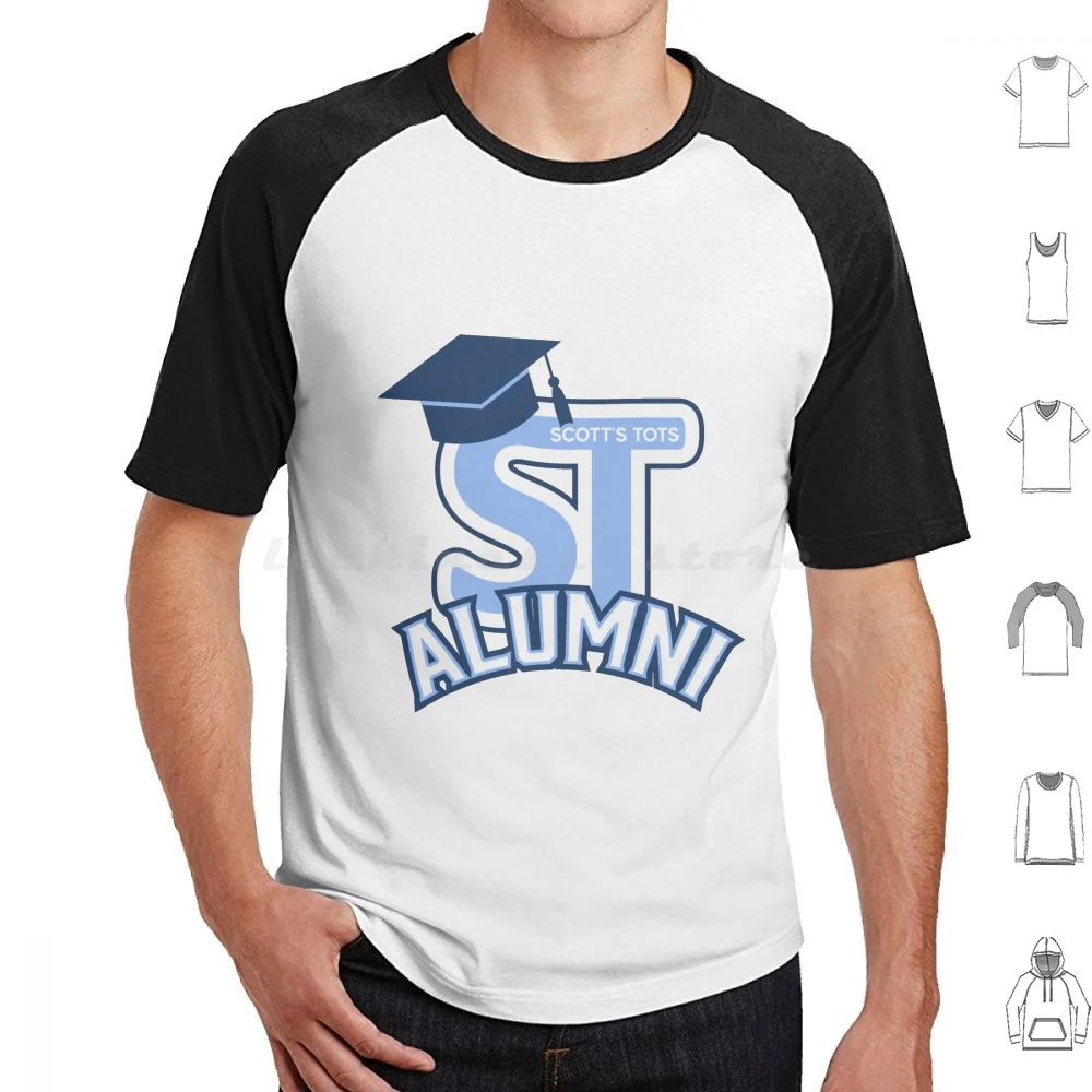 Scott's Tots Alumni T Shirt 6xl Cotton Cool Tee The Office Office Scotts Tots Michael Dunder Mifflin Nbc Jim Halpert Pam S Tots