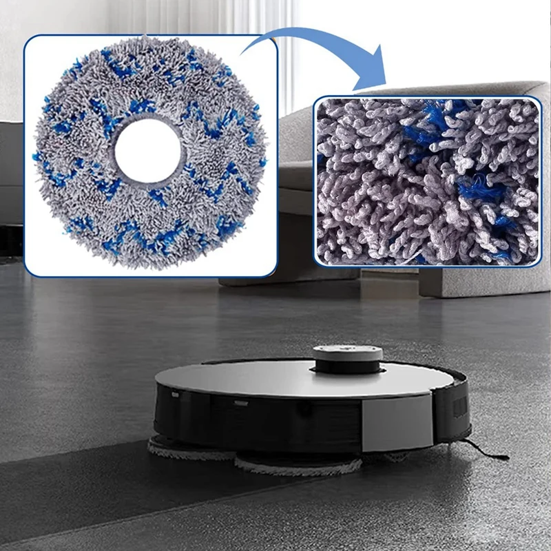 Replacement Ecovacs T10 TURBO /Deebot X1 /OMNI / X1 TURBO T20 Omni Vacuum Cleaner Mop Cloth Washable Mop Pads Parts Accessories