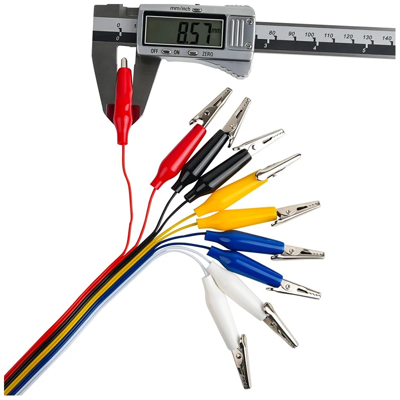 Pince crocodile à 10 broches vers planche à pain, câble Dupont, câble de Test mâle femelle de 20cm pour bande LED Arduino Microbit Nano