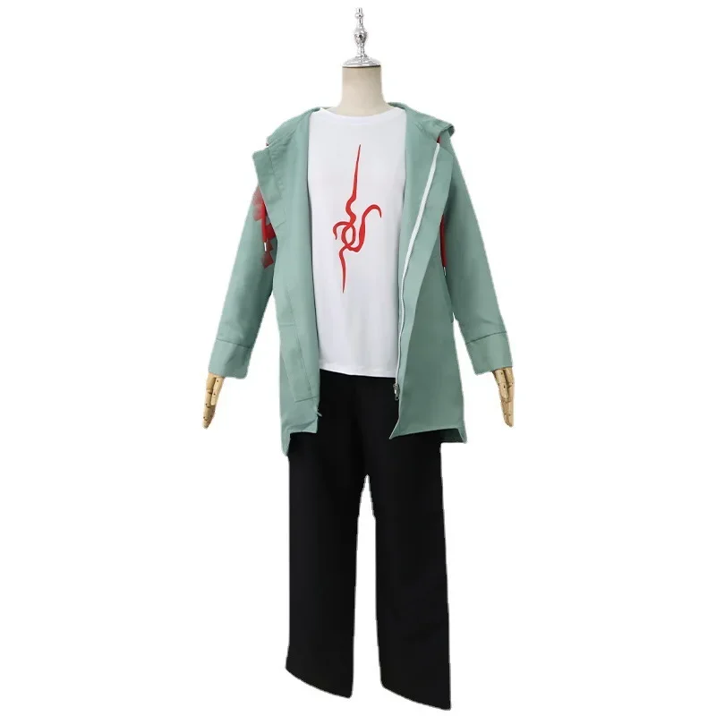 New Anime Super Dangan Ronpa Nagito Komaeda Cosplay Costume Men Coat T-Shirt Pants Set Uniform Halloween Carnival Clothes Outfit