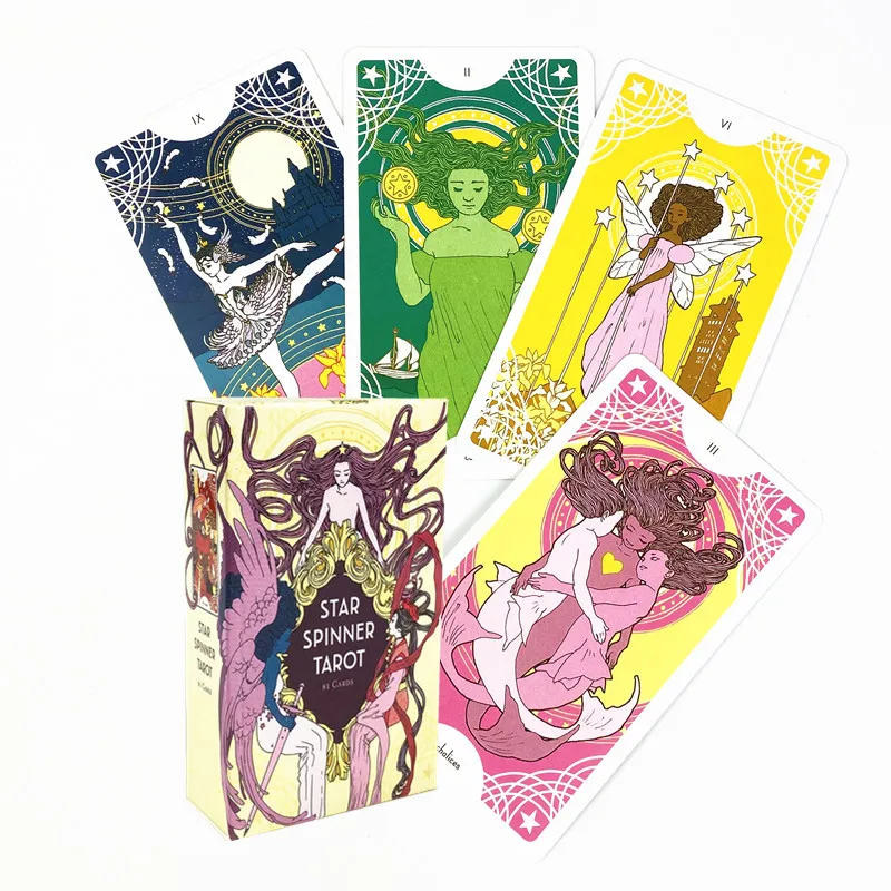 Star Spinner Tarot Cards English Version Fun Fairies Board Games Playing Family Party Entertainment With PDF
