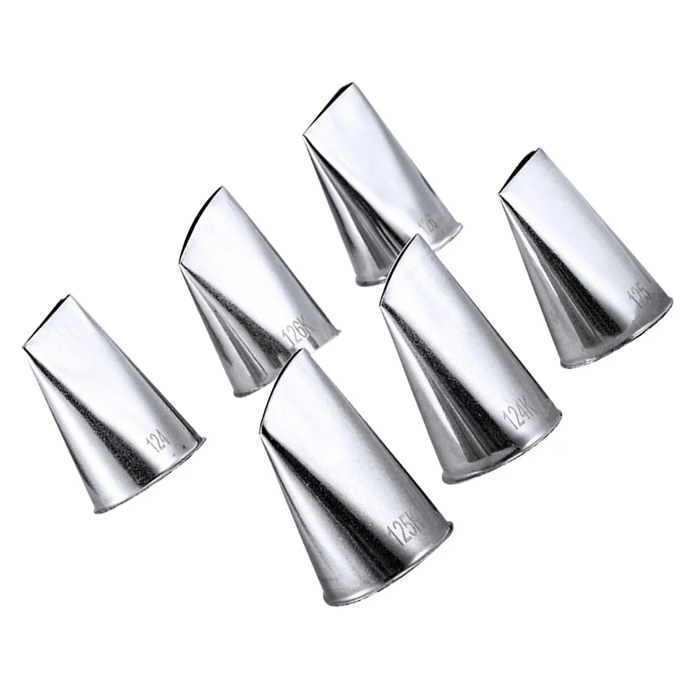 

6Pcs High-Quality Pastry Nozzle Set Easy Clean Reusable Cake Icing Piping Tip Baking Tools Frosting Tip Nozzle