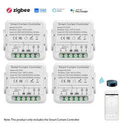 Smart Curtain Controller Zigbee/Tuya  APP WiFi Smart Switch Module for Smart Curtain Voice Control Shared Devices Smart Timing