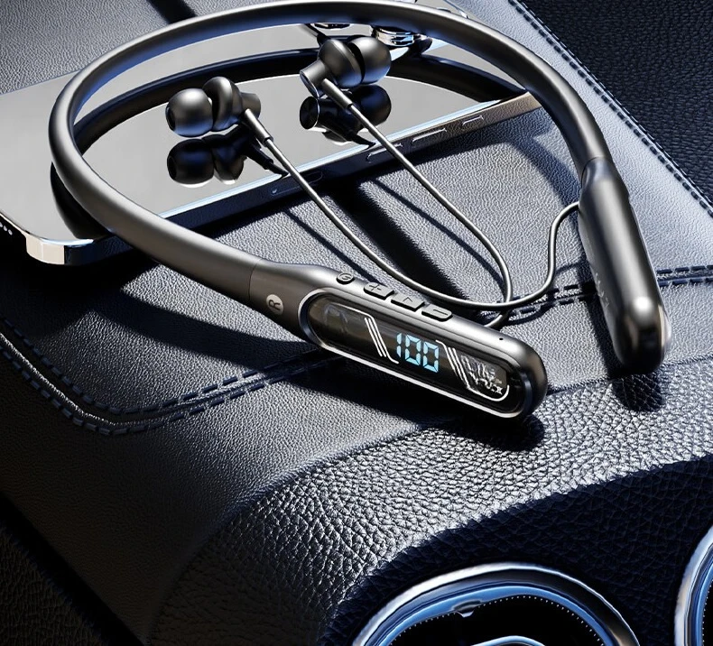 

Bluetooth headset neck type wireless sports magnetic neck type large battery life