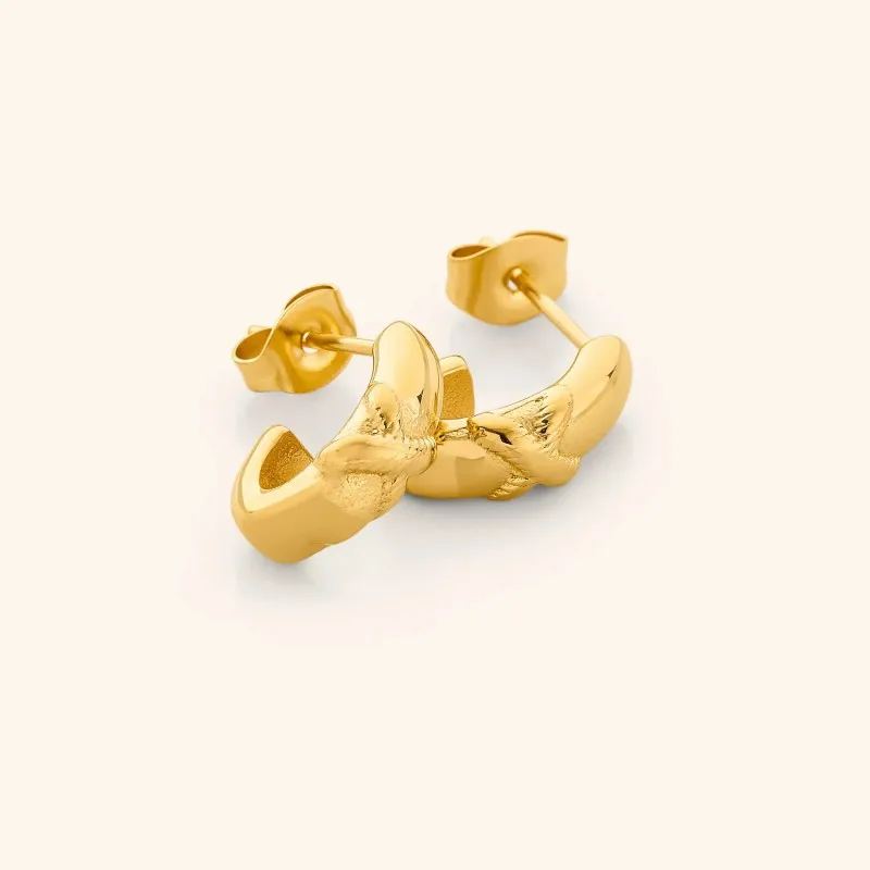 

Leave Your Mark X Earrings 3D Gold Women's XOXO Stud Earrings Gifts for Women Arabian Jewelry