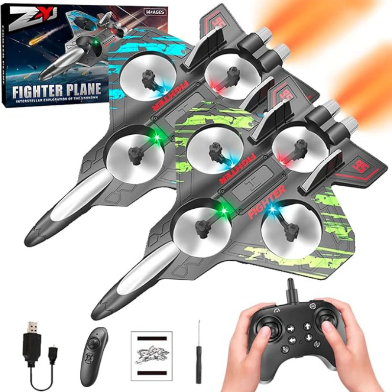 Remote Control Plane EPP Foam 2.4GHz RC Fighter Radio Remote Control RC Glider Airplane Toys RC Hobby Jet Plane with Light