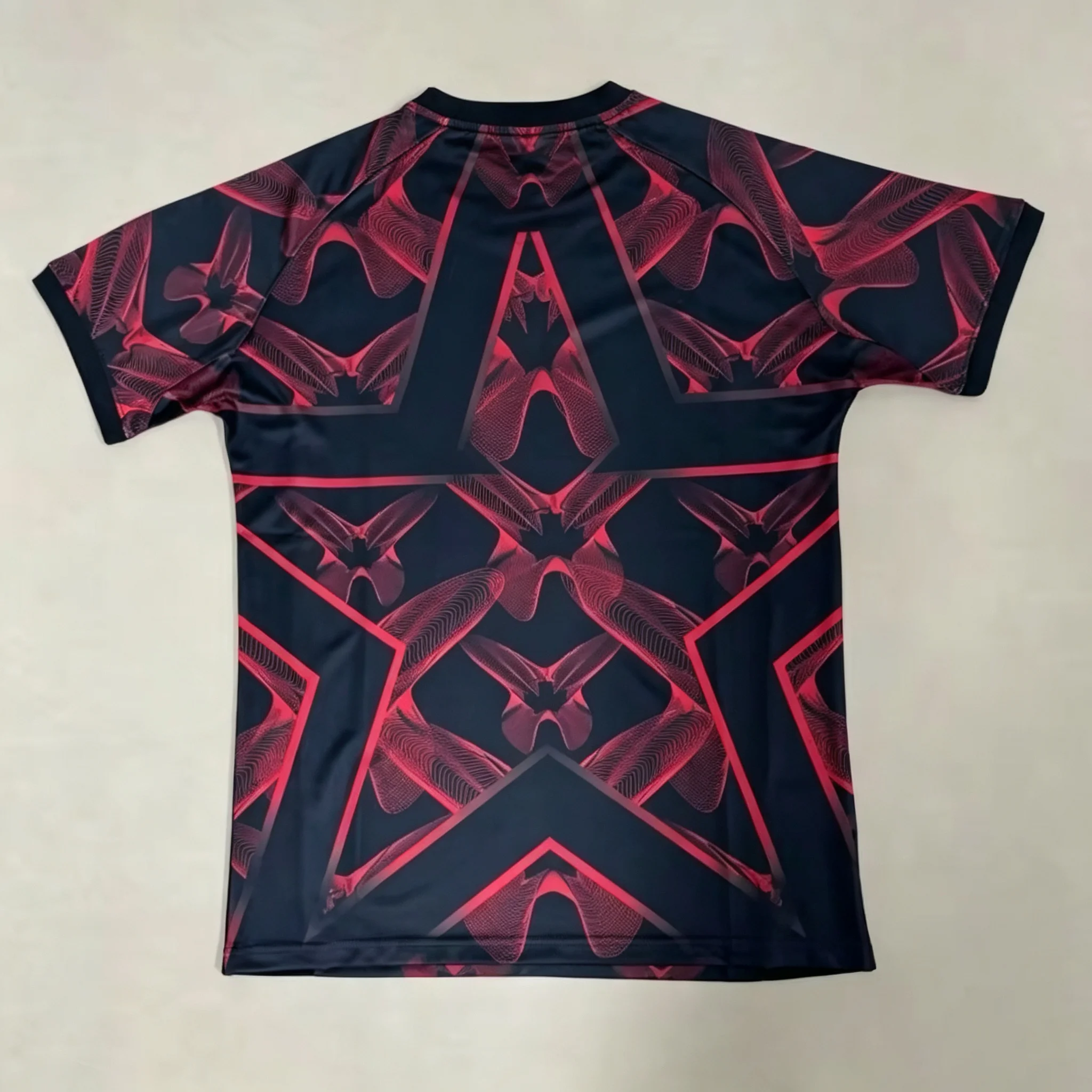 2026 Canada National Football Fan Jersey Red Gradient Line Pattern Breathable Quick Dry Casual Sport Top Unisex