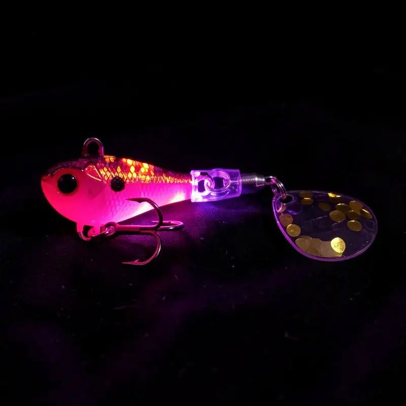 Rattling VIB 8g 12g 17g 23g 28g Realistic Fish Pattern Winter Ice Fishing Reaction Strike Fishing Bait Blade Bait