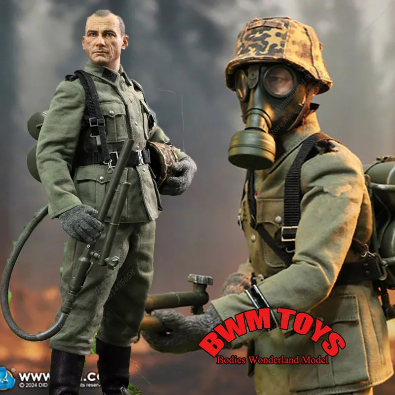 

In Stock DID D80177 1/6 Scale Collectible Guard Flag Team Division Flammenwerfer Solider Action Figure Full Set Model Toys