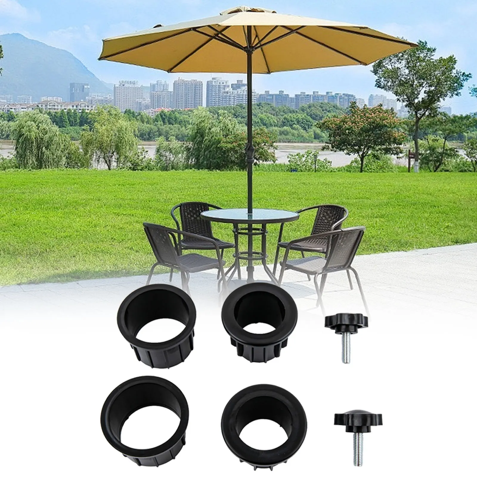 Umbrella Pole Adapters for Enhanced Stability Perfect for Various Outdoor Settings Including Patios and Beaches