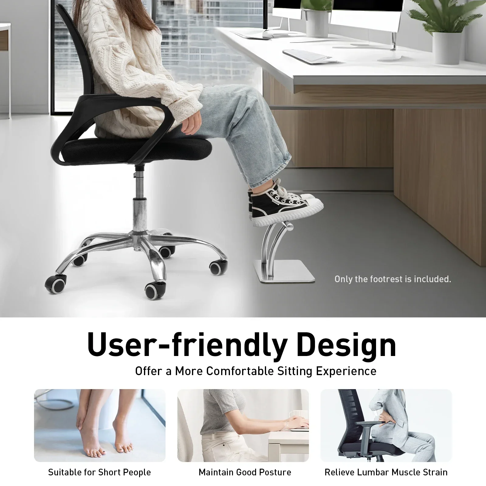 كرسي الحلاق دواسة الهبوط صالون الحلاقة المتخصصة كرسي الملحقات الفضة الهبوط مسند القدمين ينطبق على صالون Wahl 8504/8591