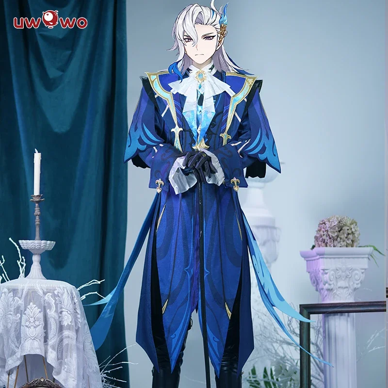 UWOWO Neuvillette คอสเพลย์ Collab Series: Genshin Impact Hydro Fontaine Neuvillette ชุดคอสเพลย์