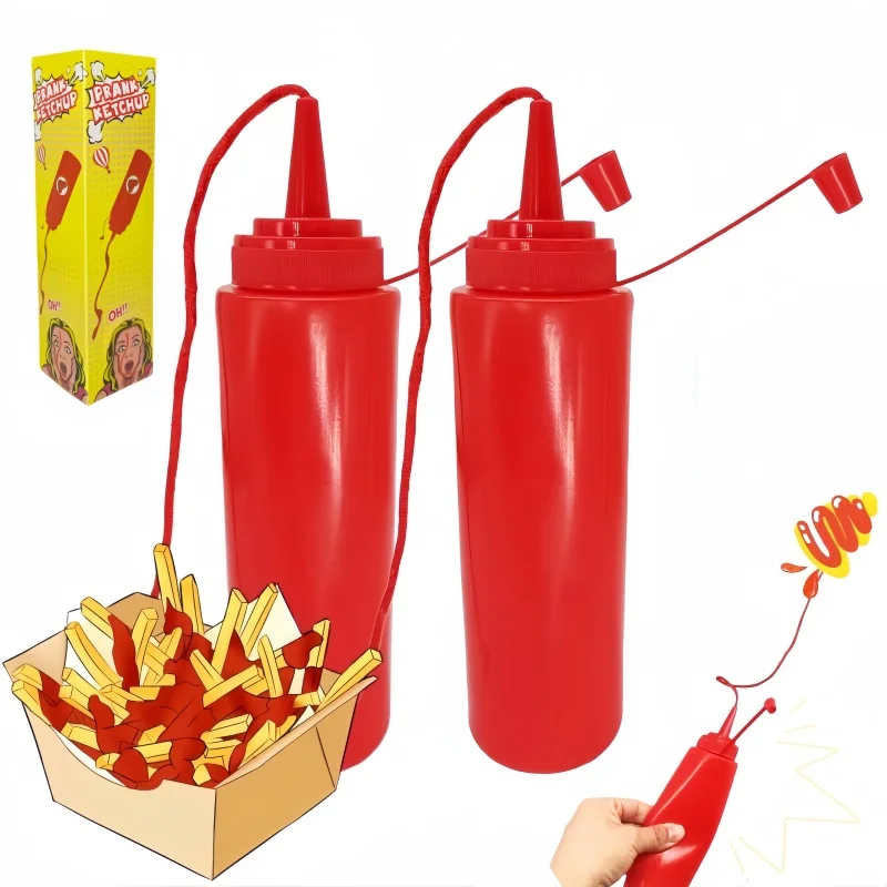 مضحك المزحة زجاجات الكاتشب النكات العملية صلصة الطماطم المزحة الكبار الاطفال ألعاب رائعة مخيف العناصر وهمية الكاتشب مفاجأة هدية