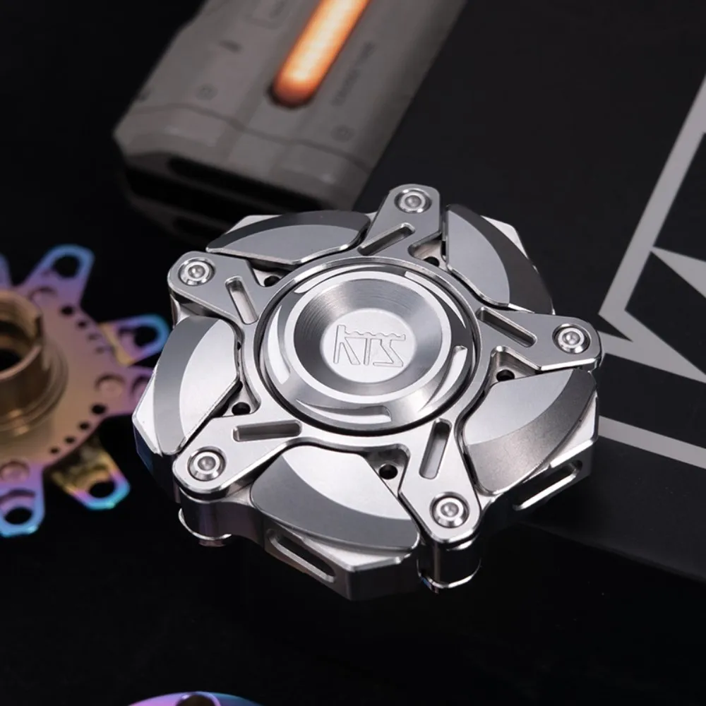 KTS EDC Origin-5 Fidget Spinner Metal Fidget Toy For Adults Five-Bladed Fidget Spinner Office Desk Accessories Gyro