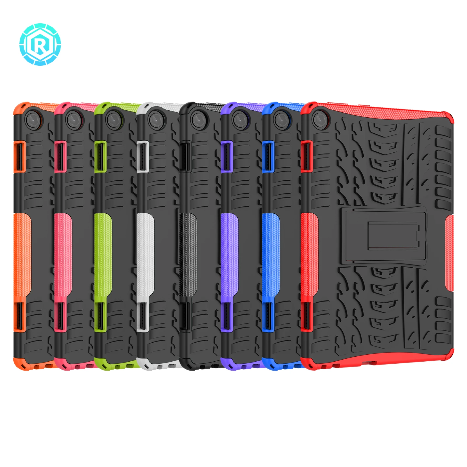 Dazzle kickstand case for Lenovo Tab M10 Plus 3rd Gen /P11 5G Hybrid TPU+PC material Shockproof &Anti-falling slip resistant