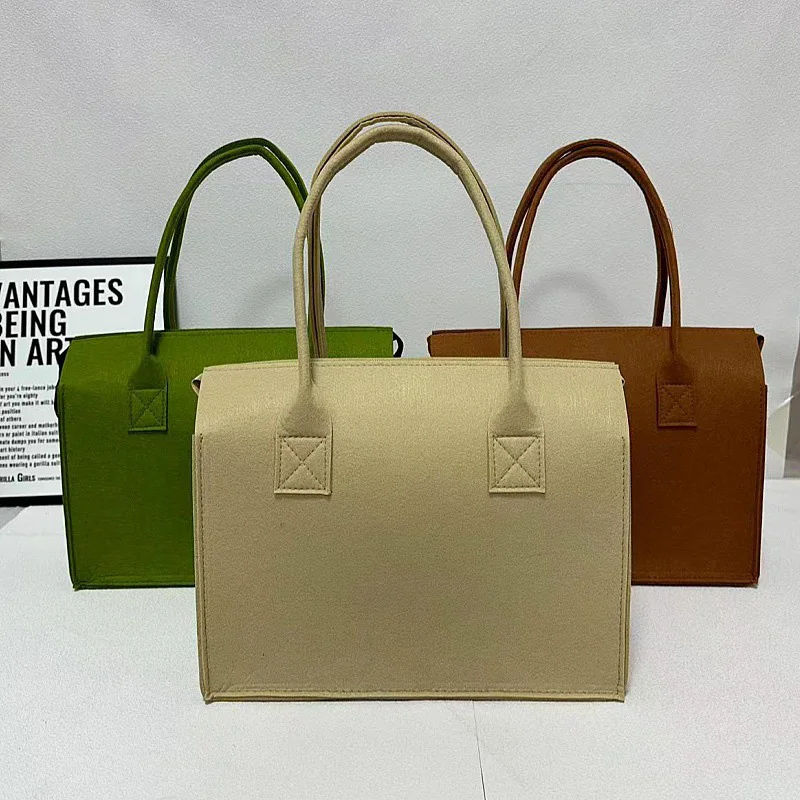 Filztasche Kleine Tragetasche Reise-Einkaufstasche Souvenir Filz-Tragetasche - Umweltfreundlicher Tragbarer Träger für den Täglichen Gebrauch – Detail 4