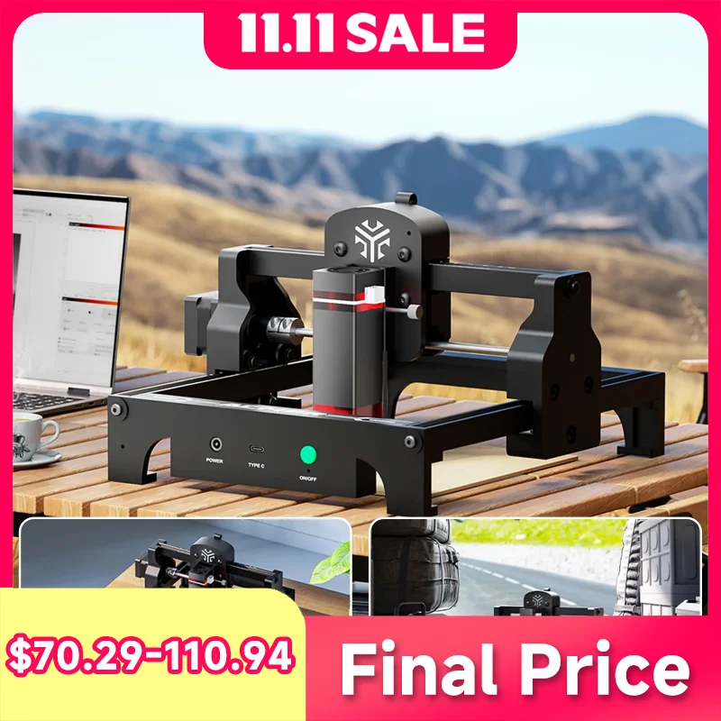 

ACMER лазерный гравер лазерный гравировальный станок логотип DIY лазерный резак с ЧПУ предварительно собранный фрезерный станок лазерная бирка деревообрабатывающий станок с ЧПУ